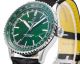 Swiss Grade A Copy Breitling Navitimer New 41 Green Dial Black Alligator leather Watch (3)_th.jpg